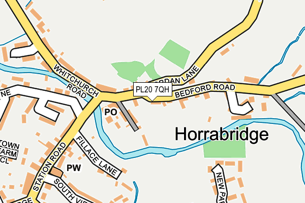 PL20 7QH map - OS OpenMap – Local (Ordnance Survey)