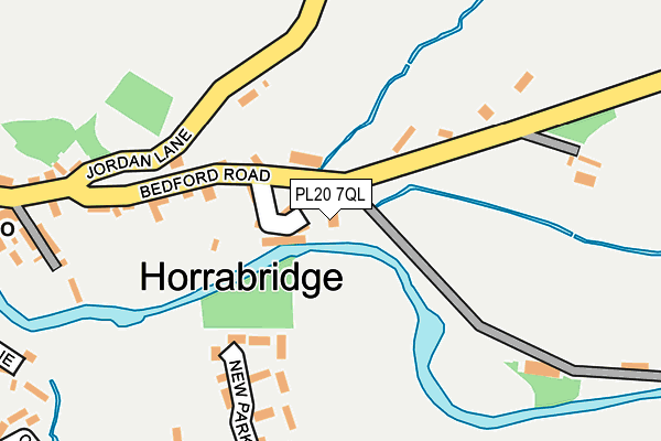 PL20 7QL map - OS OpenMap – Local (Ordnance Survey)