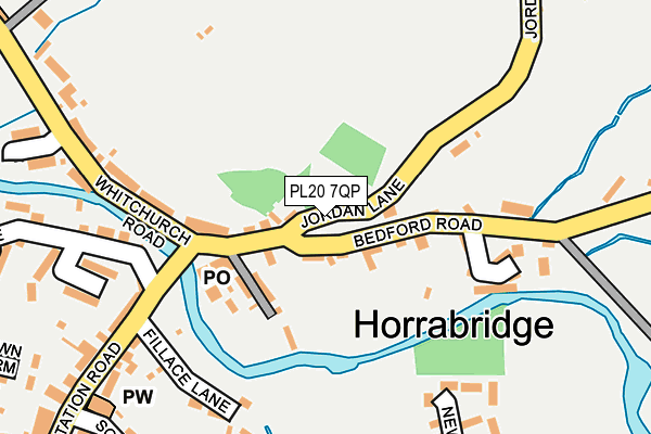 PL20 7QP map - OS OpenMap – Local (Ordnance Survey)