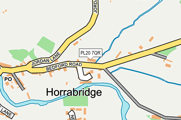 PL20 7QR map - OS OpenMap – Local (Ordnance Survey)