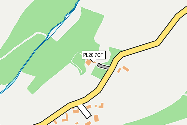 PL20 7QT map - OS OpenMap – Local (Ordnance Survey)