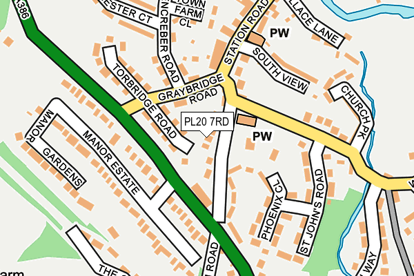 PL20 7RD map - OS OpenMap – Local (Ordnance Survey)