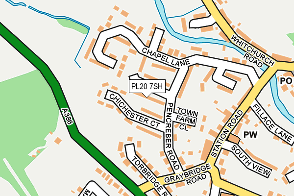 PL20 7SH map - OS OpenMap – Local (Ordnance Survey)