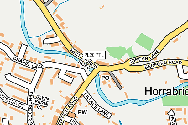 PL20 7TL map - OS OpenMap – Local (Ordnance Survey)