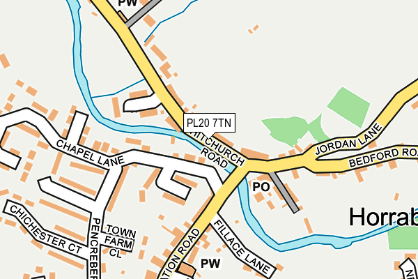 PL20 7TN map - OS OpenMap – Local (Ordnance Survey)