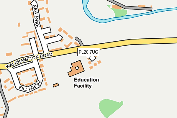 PL20 7UG map - OS OpenMap – Local (Ordnance Survey)