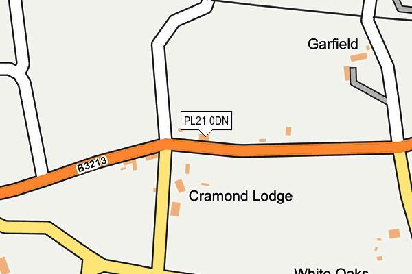 PL21 0DN map - OS OpenMap – Local (Ordnance Survey)