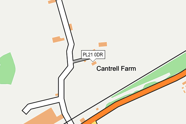 PL21 0DR map - OS OpenMap – Local (Ordnance Survey)