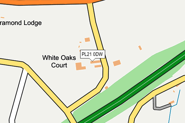 PL21 0DW map - OS OpenMap – Local (Ordnance Survey)