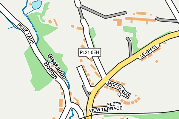 PL21 0EH map - OS OpenMap – Local (Ordnance Survey)
