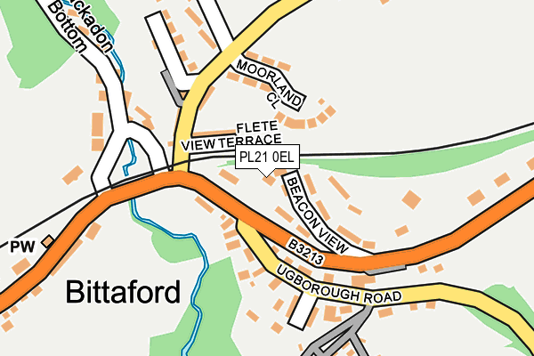 PL21 0EL map - OS OpenMap – Local (Ordnance Survey)