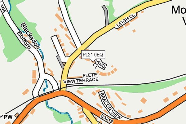 PL21 0EQ map - OS OpenMap – Local (Ordnance Survey)
