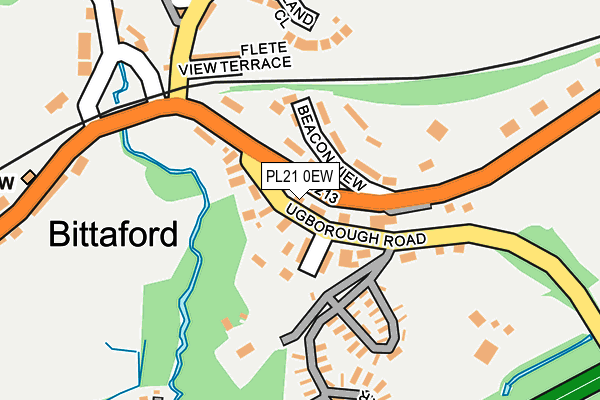 PL21 0EW map - OS OpenMap – Local (Ordnance Survey)