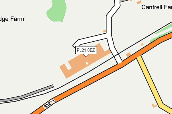 PL21 0EZ map - OS OpenMap – Local (Ordnance Survey)