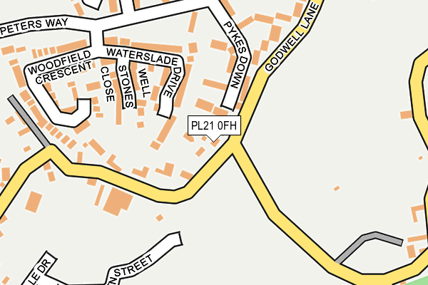 PL21 0FH map - OS OpenMap – Local (Ordnance Survey)