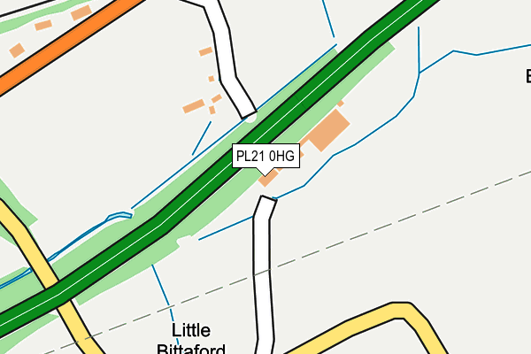 PL21 0HG map - OS OpenMap – Local (Ordnance Survey)