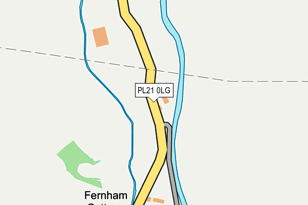 PL21 0LG map - OS OpenMap – Local (Ordnance Survey)
