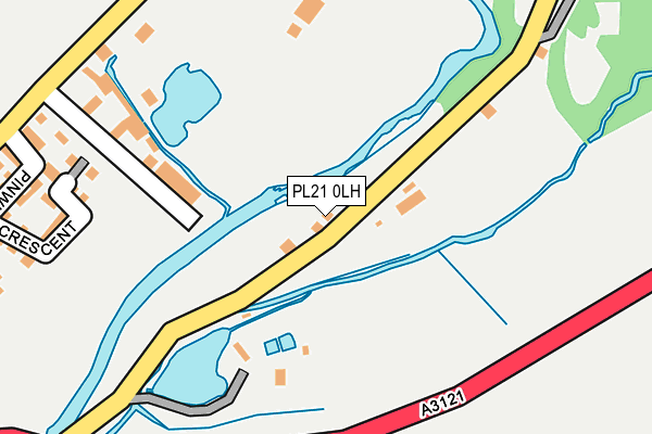 PL21 0LH map - OS OpenMap – Local (Ordnance Survey)