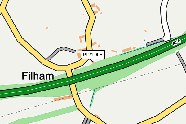 PL21 0LR map - OS OpenMap – Local (Ordnance Survey)