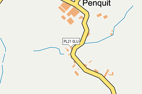 PL21 0LU map - OS OpenMap – Local (Ordnance Survey)