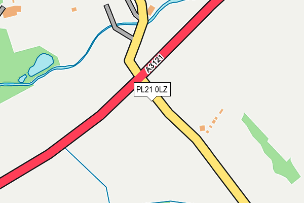 PL21 0LZ map - OS OpenMap – Local (Ordnance Survey)