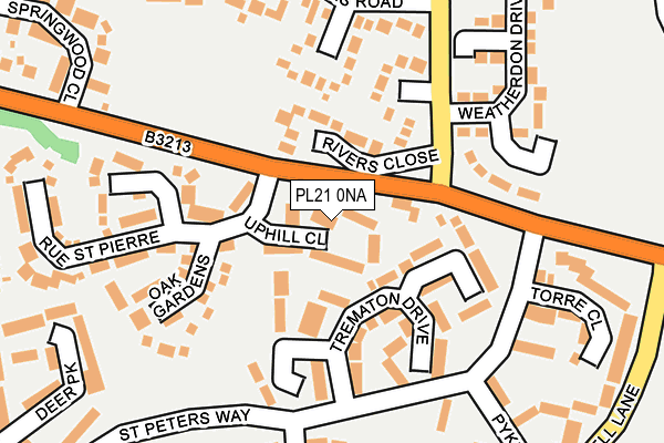 PL21 0NA map - OS OpenMap – Local (Ordnance Survey)