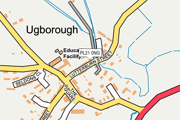 PL21 0NG map - OS OpenMap – Local (Ordnance Survey)