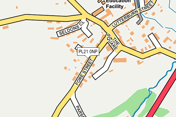 PL21 0NP map - OS OpenMap – Local (Ordnance Survey)