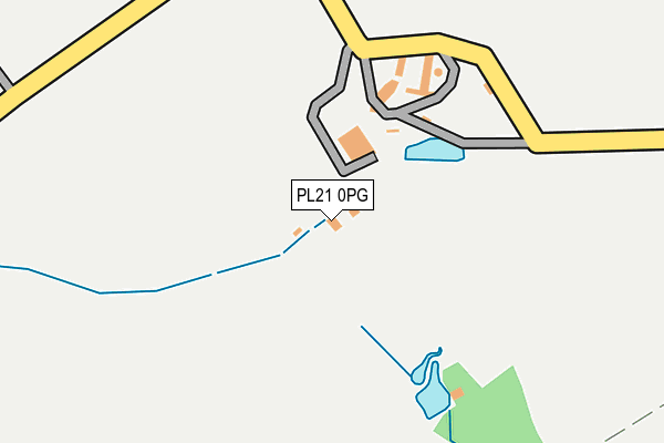PL21 0PG map - OS OpenMap – Local (Ordnance Survey)