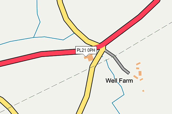 PL21 0PH map - OS OpenMap – Local (Ordnance Survey)