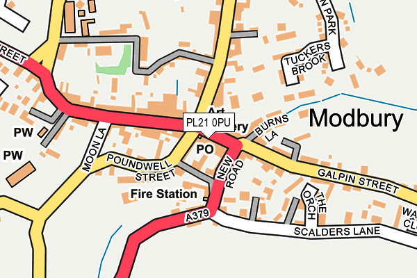 Map of 14 BROAD STREET, MODBURY LIMITED at local scale