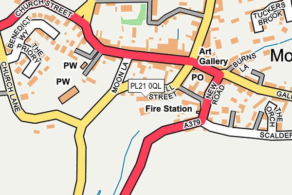 PL21 0QL map - OS OpenMap – Local (Ordnance Survey)
