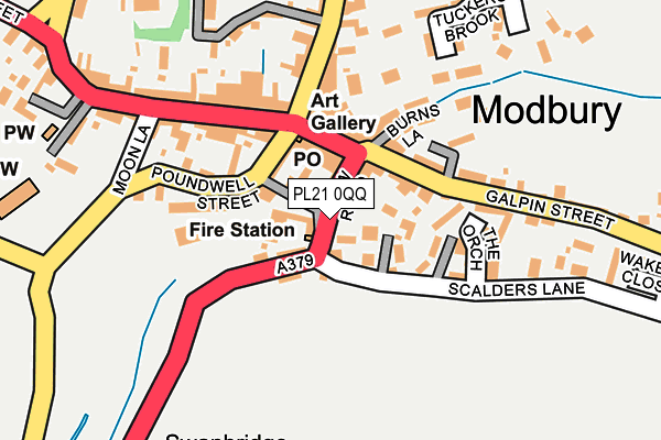 PL21 0QQ map - OS OpenMap – Local (Ordnance Survey)