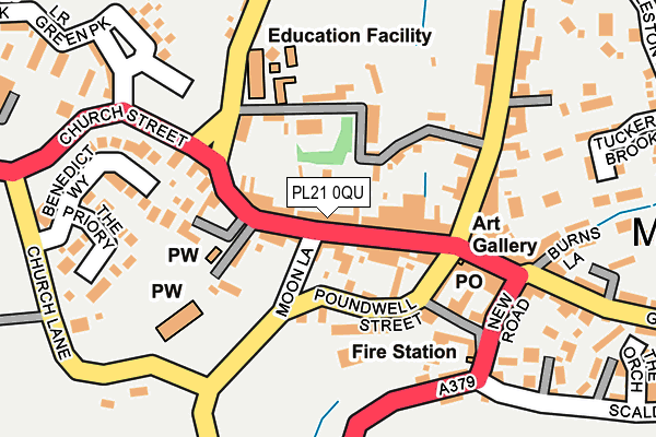 PL21 0QU map - OS OpenMap – Local (Ordnance Survey)