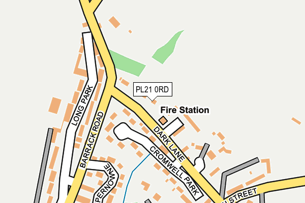 PL21 0RD map - OS OpenMap – Local (Ordnance Survey)
