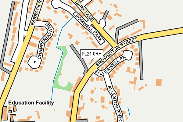 PL21 0RH map - OS OpenMap – Local (Ordnance Survey)