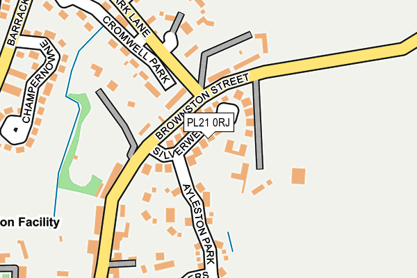 PL21 0RJ map - OS OpenMap – Local (Ordnance Survey)