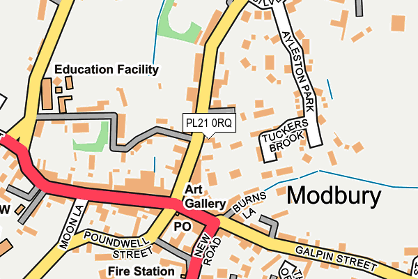 PL21 0RQ map - OS OpenMap – Local (Ordnance Survey)