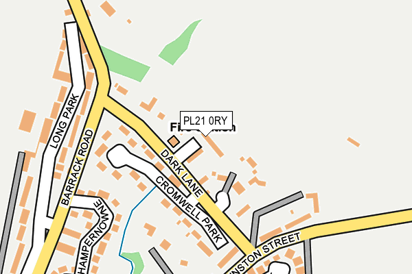 PL21 0RY map - OS OpenMap – Local (Ordnance Survey)