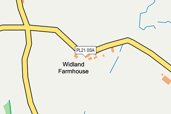 PL21 0SA map - OS OpenMap – Local (Ordnance Survey)