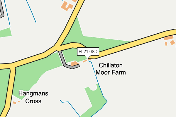 PL21 0SD map - OS OpenMap – Local (Ordnance Survey)