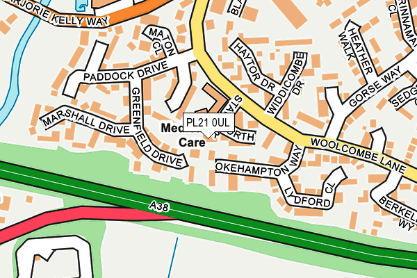 PL21 0UL map - OS OpenMap – Local (Ordnance Survey)