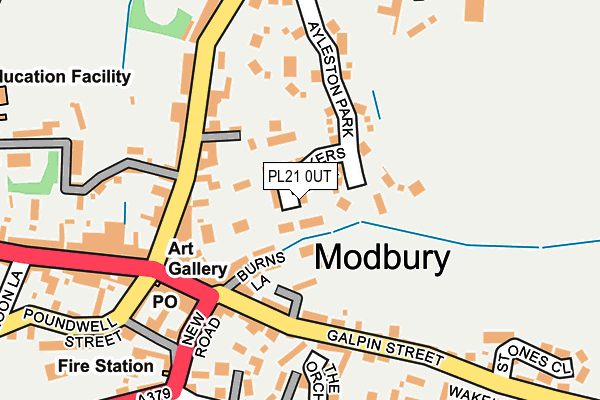 PL21 0UT map - OS OpenMap – Local (Ordnance Survey)