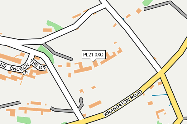 PL21 0XQ map - OS OpenMap – Local (Ordnance Survey)