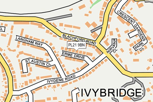 PL21 9BN map - OS OpenMap – Local (Ordnance Survey)