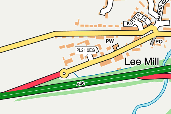 PL21 9EG map - OS OpenMap – Local (Ordnance Survey)