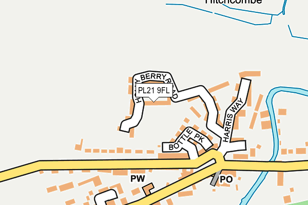 PL21 9FL map - OS OpenMap – Local (Ordnance Survey)