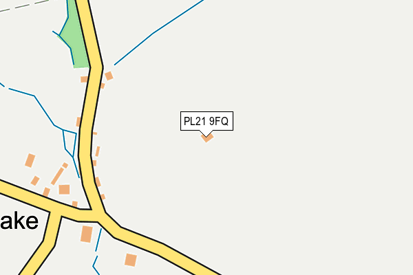 PL21 9FQ map - OS OpenMap – Local (Ordnance Survey)