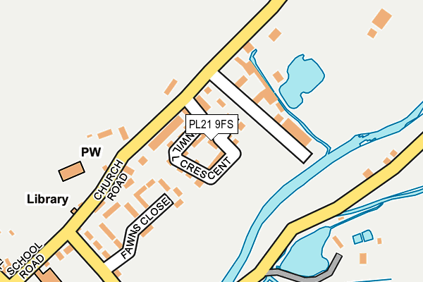 PL21 9FS map - OS OpenMap – Local (Ordnance Survey)