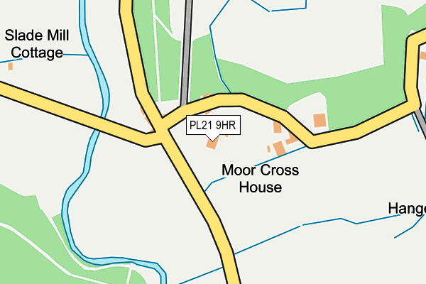 PL21 9HR map - OS OpenMap – Local (Ordnance Survey)